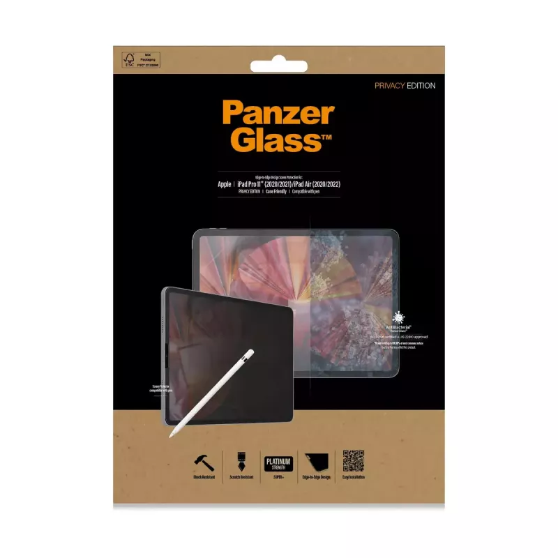 PanzerGlass ® Privatumo ekrano apsauga iPad Pro 11″ (2018, 2020-2022, 2024) | Air 10.9'' (2020, 2022)