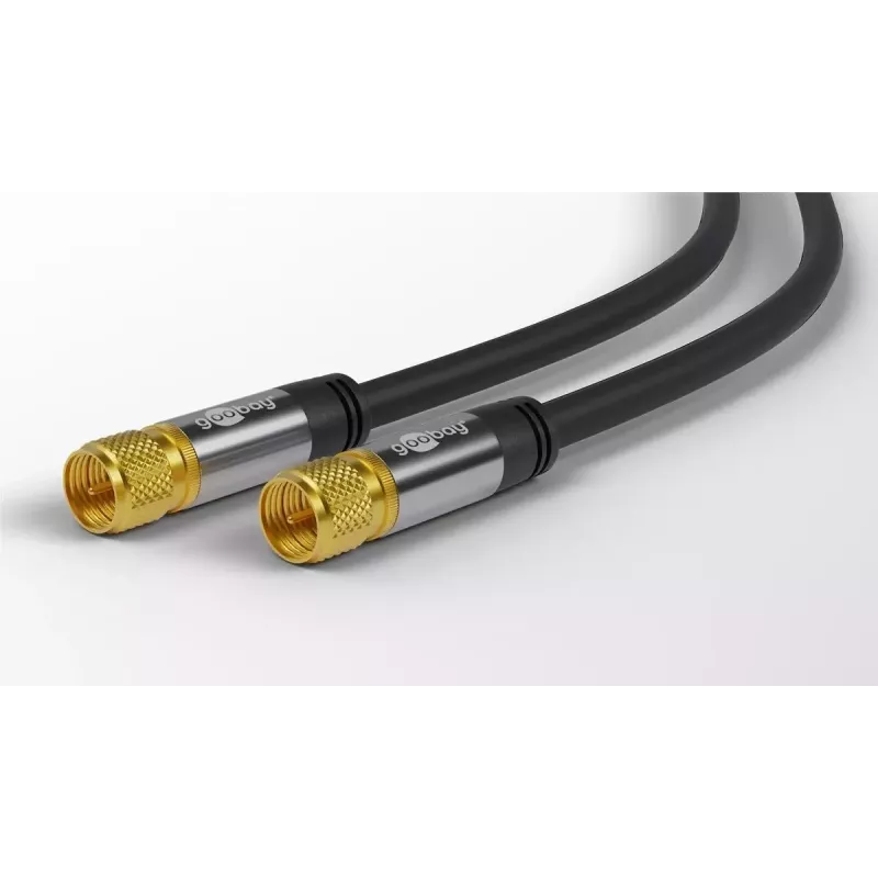 Bendraašis kabelis Wentronic 70664 2 m F Jungtis, Juodas