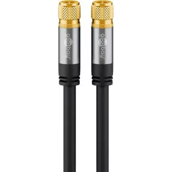 Bendraašis kabelis Wentronic 70664 2 m F Jungtis, Juodas