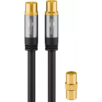 Koaksialinis kabelis Wentronic 70346 1 m juodas