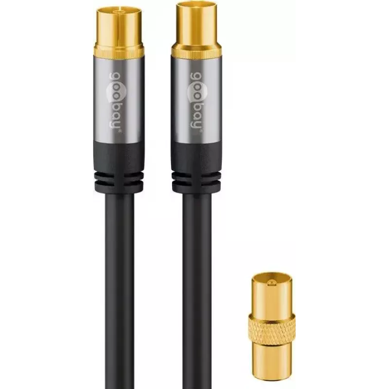 Koaksialinis kabelis Wentronic 70346 1 m juodas