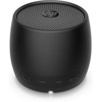 HP Black Bluetooth Speaker 360, laidinis ir belaidis, mono nešiojamas garsiakalbis, juodas, cilindro formos, su mygtukais, universalus