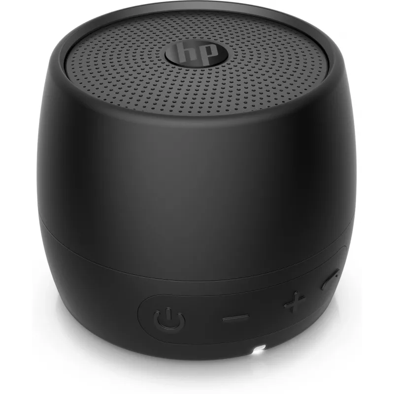 HP Black Bluetooth Speaker 360, laidinis ir belaidis, mono nešiojamas garsiakalbis, juodas, cilindro formos, su mygtukais, universalus