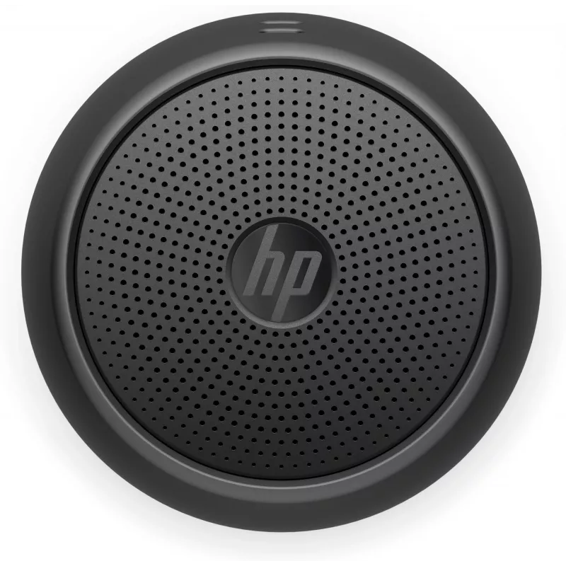 HP Black Bluetooth Speaker 360, laidinis ir belaidis, mono nešiojamas garsiakalbis, juodas, cilindro formos, su mygtukais, universalus