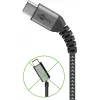 USB kabelis Wentronic 49295 USB 2.0 0,5m USB C USB A juoda pilka
