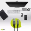 USB kabelis Wentronic 49295 USB 2.0 0,5m USB C USB A juoda pilka