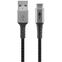 USB kabelis Wentronic 49295 USB 2.0 0,5m USB C USB A juoda pilka
