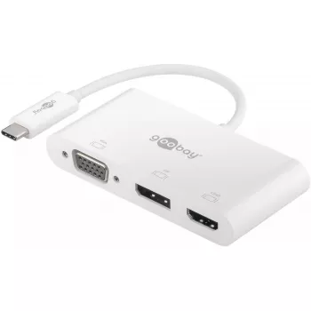 USB grafikos adapteris Goobay 52412 Baltas