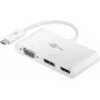 USB grafikos adapteris Goobay 52412 Baltas