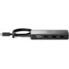 HP USB-C Travel Hub G2, laidinis, USB 3.2 Gen 1 (3.1 Gen 1) Type-C, juoda, Kinija, Windows 10, 107 mm