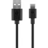 Įkroviklio rinkinys Goobay USB-C 5 W su kabeliu 1 m juodas