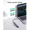 Ugreen 10919 nešiojamojo kompiuterio dokas / prievadų replikatorius Laidinis USB 3.2 Gen 1 (3.1 Gen 1) Type-C Pilka
