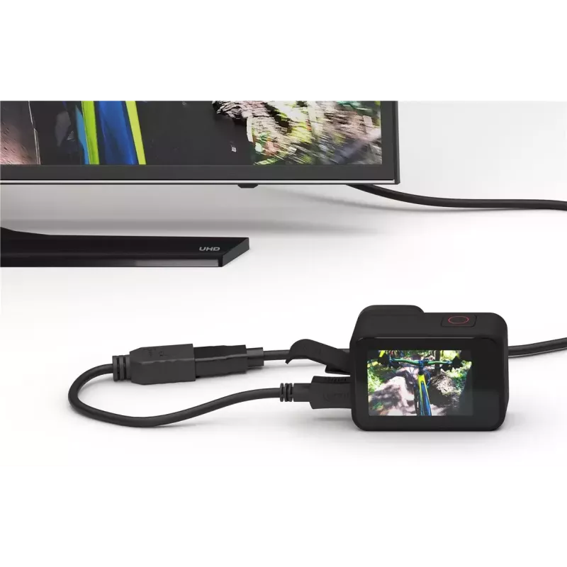 HDMI laidas Wentronic 58683 0,15 m D tipo Micro į A tipo standartinį, juodas
