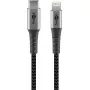 Goobay Lightning kabelis 2m Juoda Pilka 60W 3A USB C