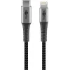 Goobay Lightning laidas 1m USB C į Lightning juodai pilkas 49271
