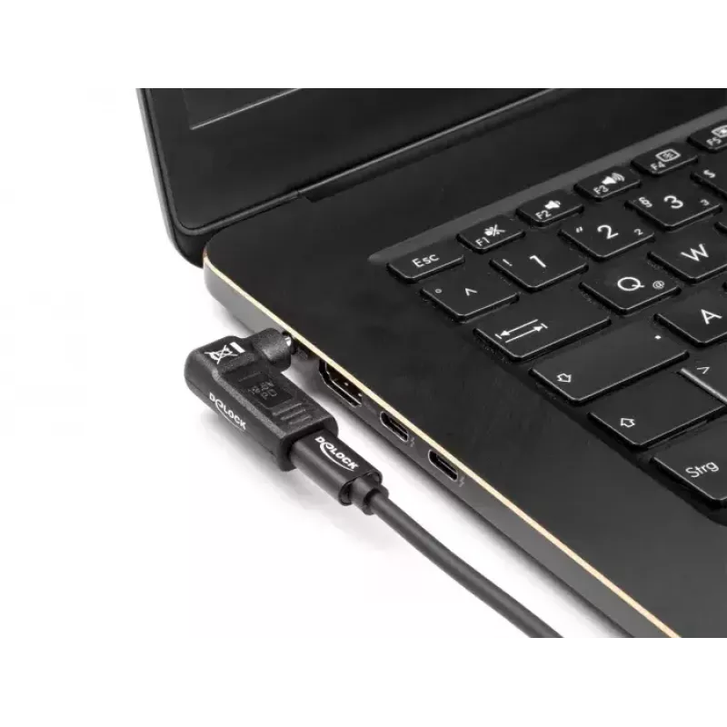 Nešiojamojo kompiuterio maitinimo antgalis DeLOCK 60011 USB-C į 5,5 x 2,5 adapteris 19V 3A