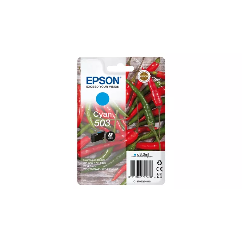 Epson 503 rašalo kasetė 1 vnt. Originali standartinės talpos mėlyna