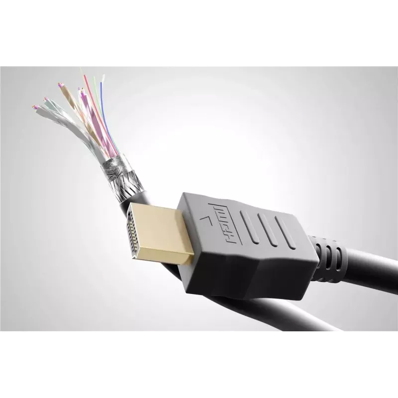 Goobay High Speed HDMI kabelis su eternetu 1 m 18 Gbit/s juodas