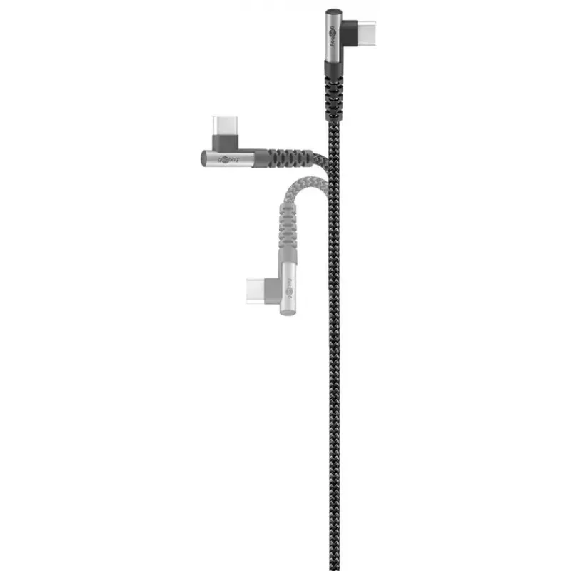 „Goobay“ USB laidas USB 2.0 2 m USB-C juoda pilka