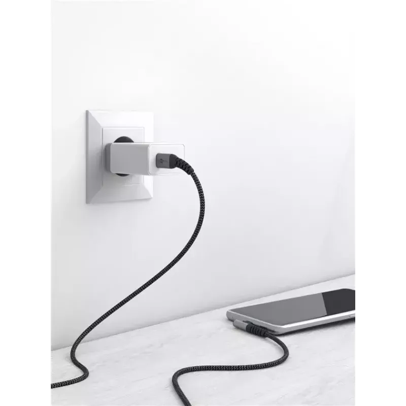 „Goobay“ USB laidas USB 2.0 2 m USB-C juoda pilka