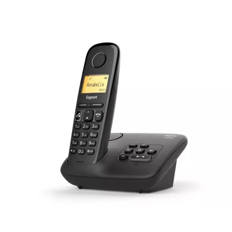 Analoginis / DECT telefonas Gigaset A270A, skambintojo ID, belaidis ragelis, juodas