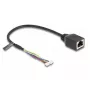 Tinklo kabelis DeLOCK 88007 RJ45 į 4 kontaktų/6 kontaktų Cat5e 0,3 m juodas