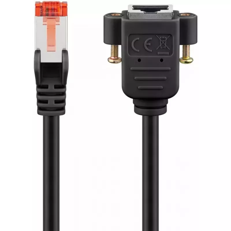 Tinklo kabelis Goobay 65640 RJ-45 Cat6 5 m juodas