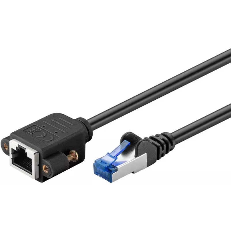 Tinklo kabelis WENTRONIC Goobay 65644 Cat6a S/FTP (S‑STP) 3 m RJ‑45–RJ‑45 juodas