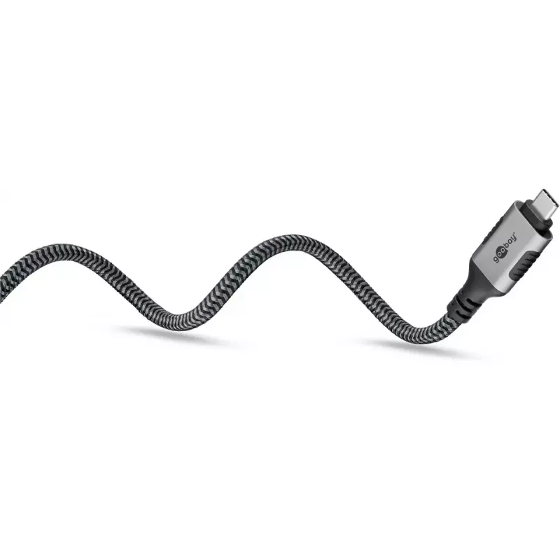 Goobay USB-C į RJ-45 laidas 10 m juoda/sidabrinė