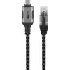 Goobay USB-C į RJ-45 laidas 10 m juoda/sidabrinė