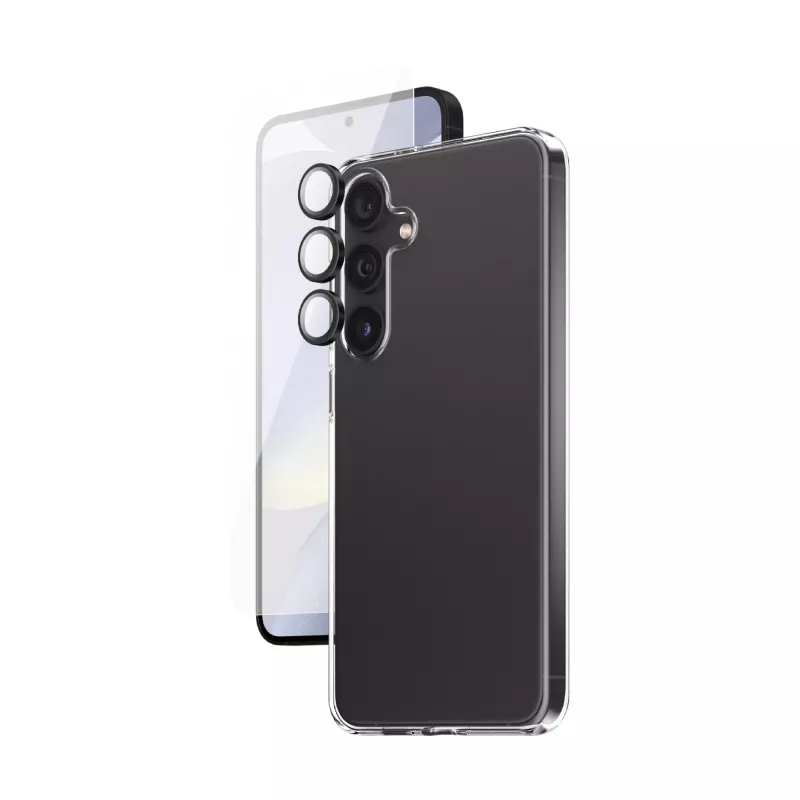 “PanzerGlass SAFE. by ®” 3-in-1 rinkinys Samsung Galaxy S24+ apsaugai nuo įbrėžimų ir smūgių