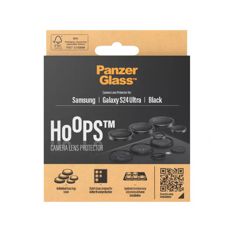 PanzerGlass ® Hoops® Fotoaparato objektyvo apsauga juoda Samsung Galaxy S24 Ultra