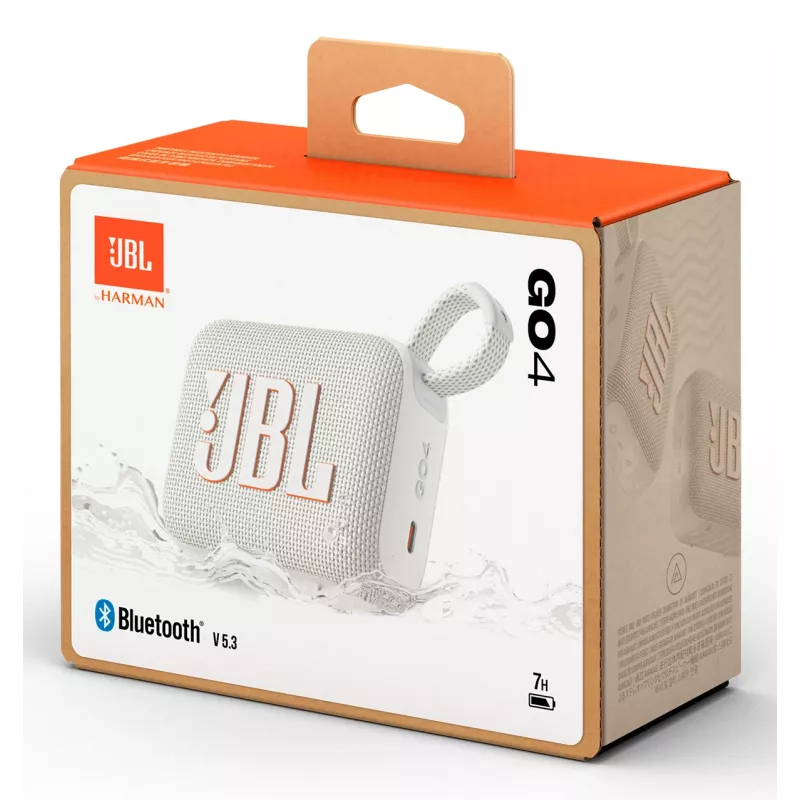 JBL Go 4 Mono nešiojamas garsiakalbis Baltas 4,2 W