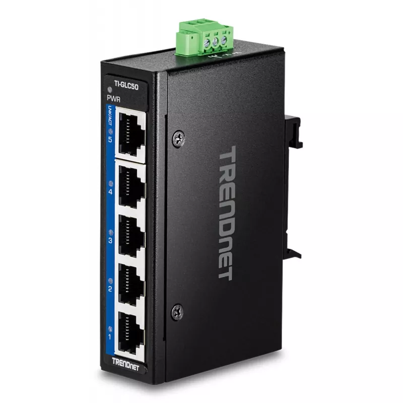 Nevaldomas komutatorius Trendnet TI-GLC50 Gigabit Ethernet 5 prievadai juodas