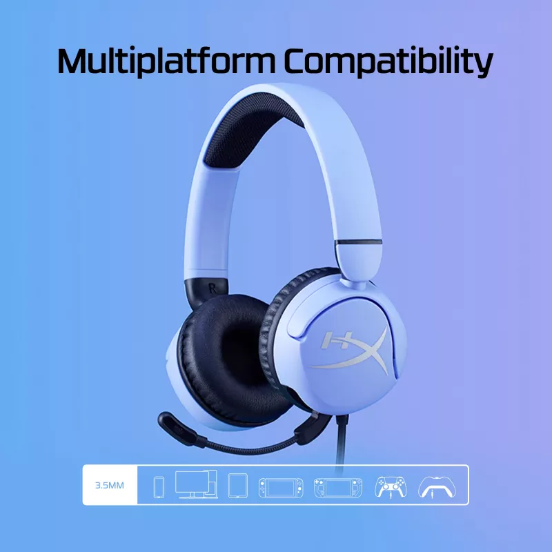 HyperX Cloud Mini - žaidimų ausinės (Levandų)