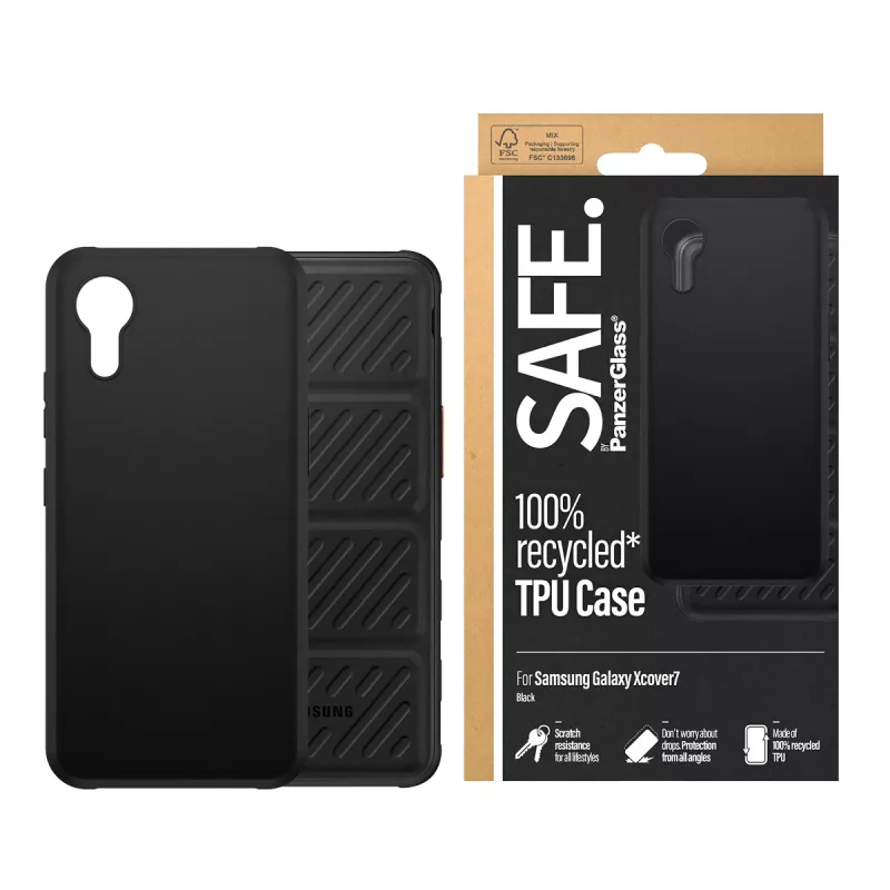 PanzerGlass SAFE. by ® TPU dėklas, juodas Samsung Galaxy Xcover7