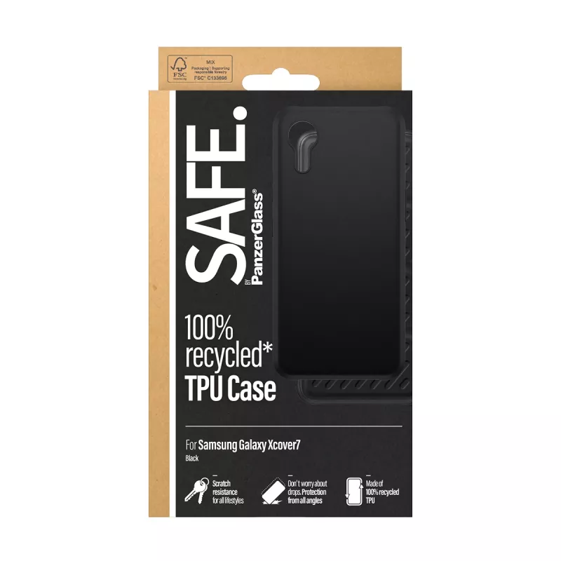PanzerGlass SAFE. by ® TPU dėklas, juodas Samsung Galaxy Xcover7
