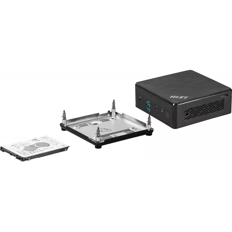 MSI Cubi 5 12M-283BAT PC / darbo stoties barebone 0,66L dydžio kompiuteris juodas i5-1235U