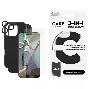3-in-1 rinkinys PanzerGlass CARE by Fashion iPhone 16 Pro