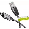 jungčių adapteris Goobay 74407 USB 3.1 type A RJ45 10m juoda sidabrinė
