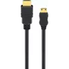 Goobay HDMI laidas 3 m A tipo C tipo 48 Gbit/s juodas