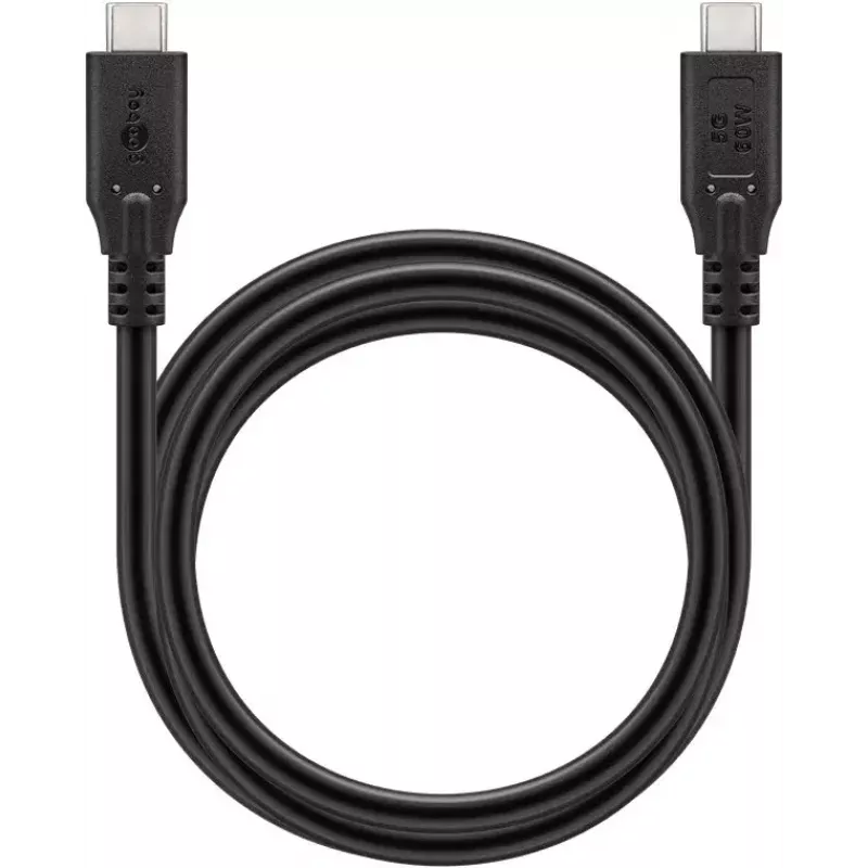 USB laidas Goobay 74698 USB 3.2 Gen 1 0,5m USB C juodas
