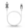 Goobay 74390 Kabelio jungčių adapteris USB 3.1 Type A RJ45 Baltas