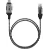 jungčių adapteris Goobay 74403 USB 3.1 A tipo RJ45 2 m juoda sidabrinė