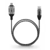 jungčių adapteris Goobay 74403 USB 3.1 A tipo RJ45 2 m juoda sidabrinė