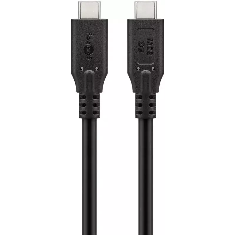 Goobay USB laidas 74728 USB 3.2 Gen 1 2m USB C juodas