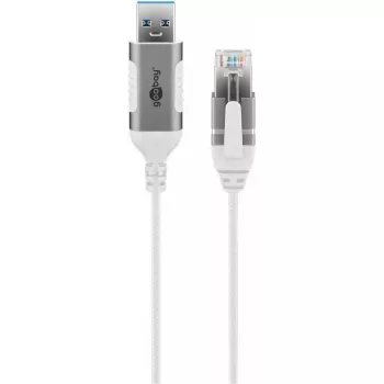 Goobay 74382 jungčių adapteris USB 3.0 A tipo RJ45 baltas 7,5 m
