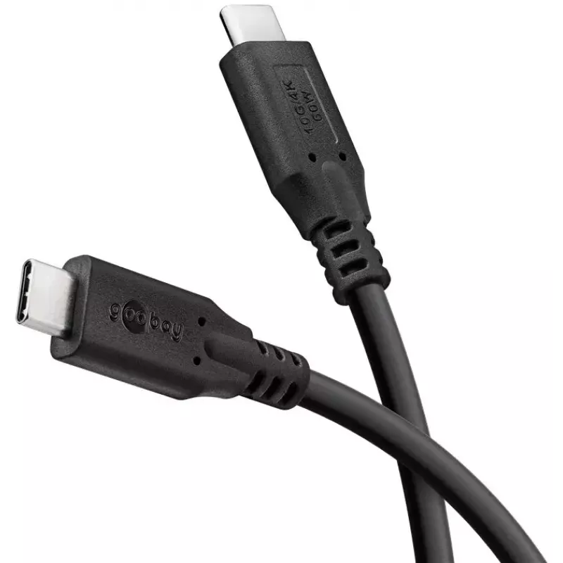 USB laidas Goobay 74207 USB 3.2 Gen 1 2m USB C juodas