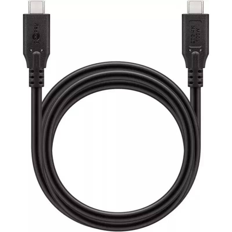 USB laidas Goobay 74196 USB4 Gen 2x2 1,5 m USB C juodas