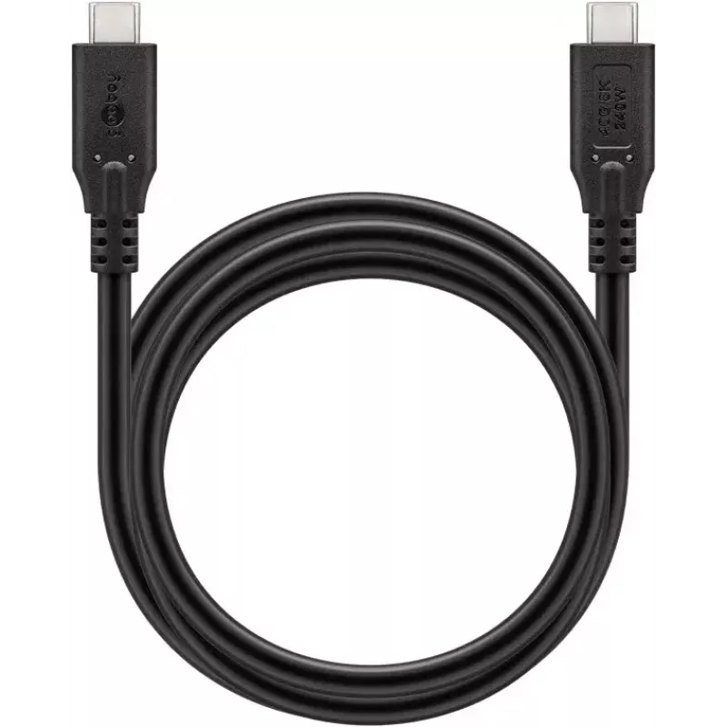 USB laidas Goobay 74184 USB4 Gen 2x2 1,5m USB C juodas